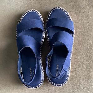 Cole Hahn Cloudfeel Sandal Marine Blue Nubuck size 7